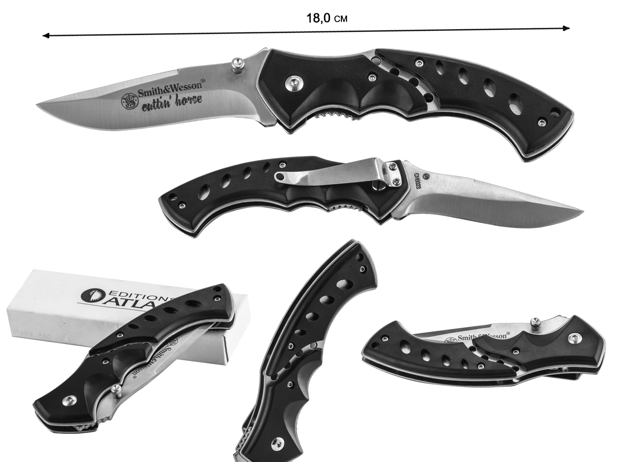 Складной нож Smith & Wesson Cuttin Horse CH0023. Цена - 199 рублей