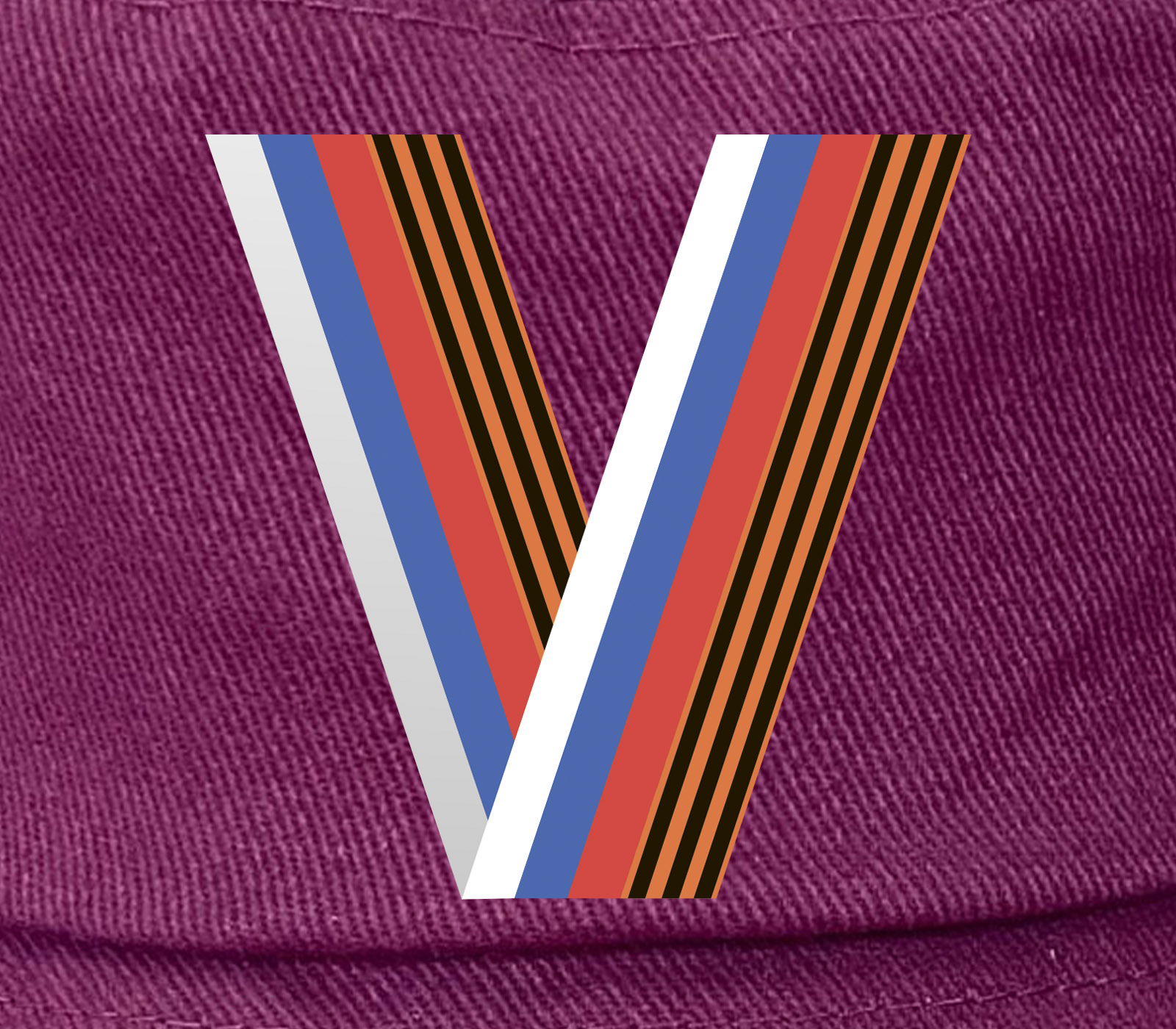 Стильная панама с патриотичным символом V