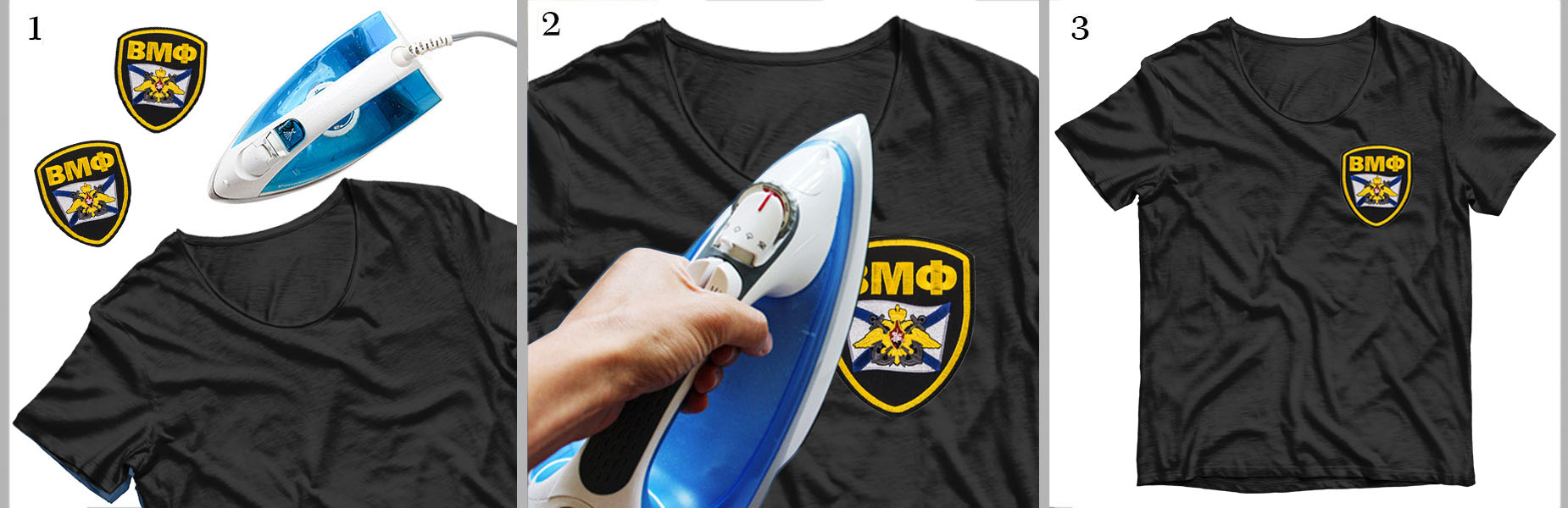 Термоклеевый шеврон ВМФ от Военпро для футболок