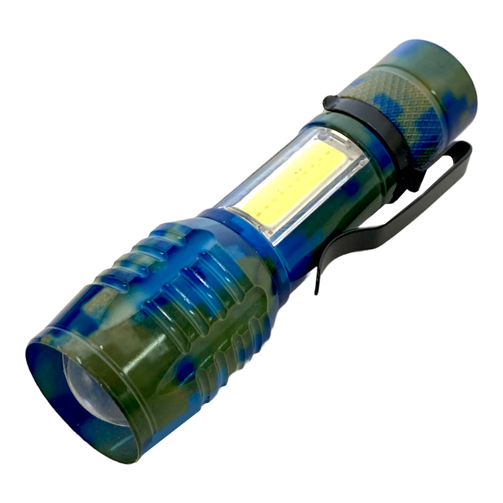 Купить универсальный перезаряжаемый фонарик LED XPE+COB