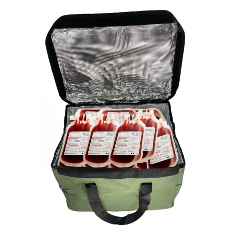 Сумка-холодильник для донорской крови на 32 литра бойцам спецоперации (олива) 