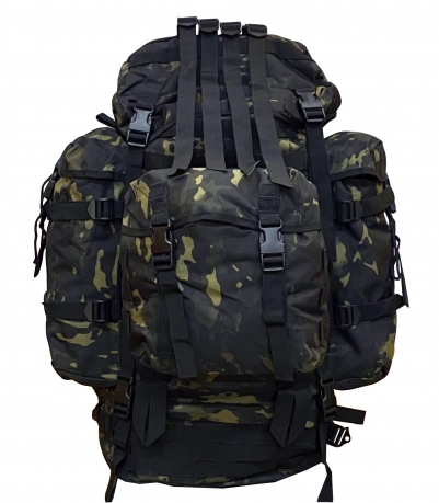 Тактический рюкзак большого объема для боевых действий (100 литров, Black Multicam) 