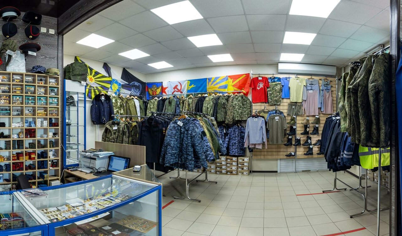 Ассортимент армейского магазина "Военснаб 68" на Базарной в Тамбове