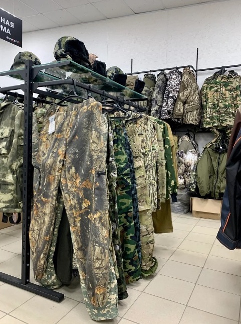 Ассортимент товаров армейского магазина "Формекс-34" на Козловской в Волгограде