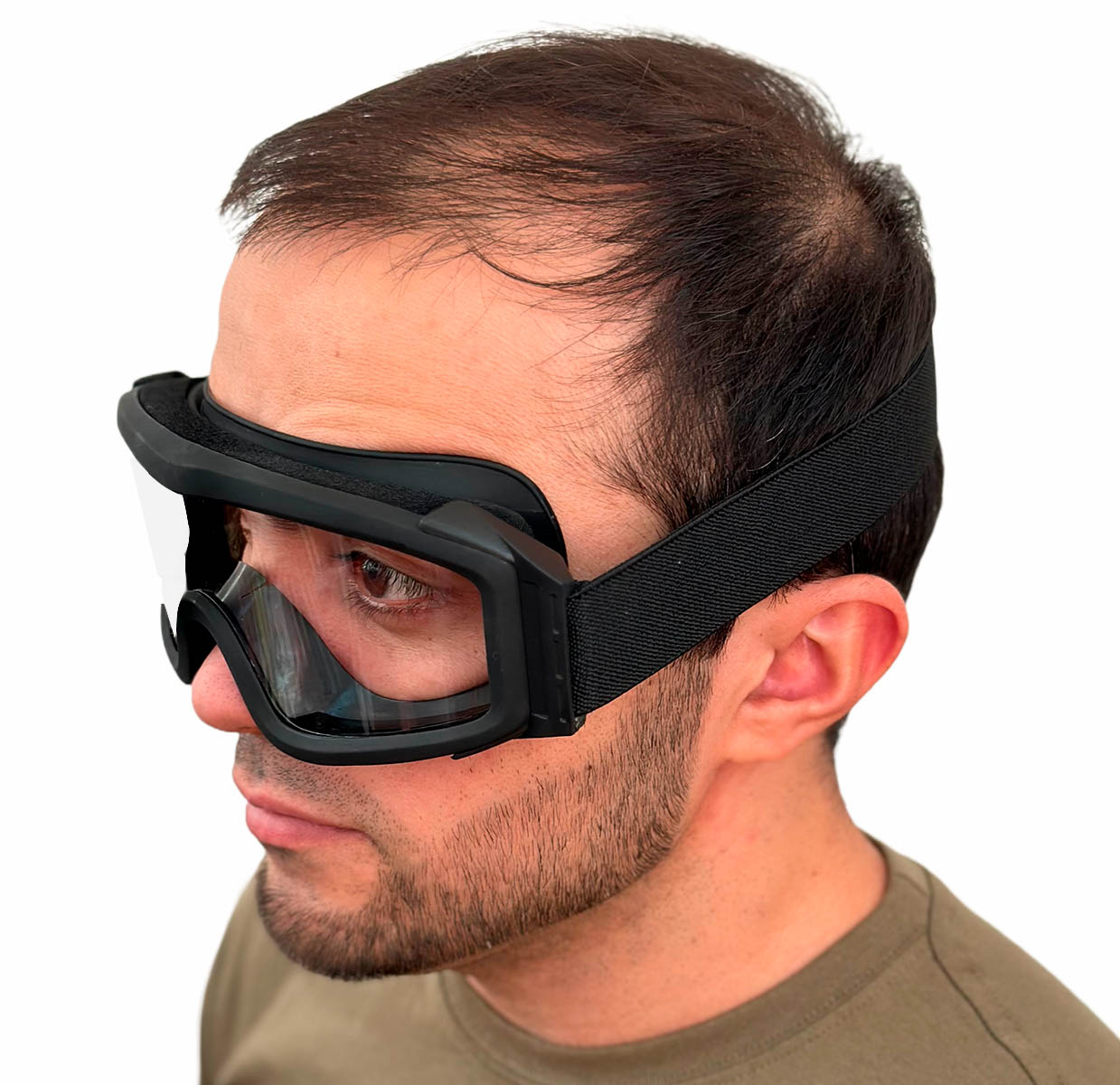 Защитные тактические очки (прозрачные линзы)
