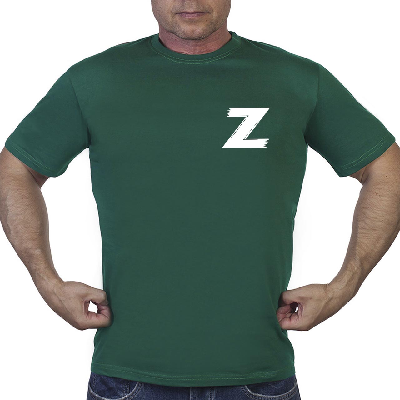 Купить зеленую футболку "Операция Z"