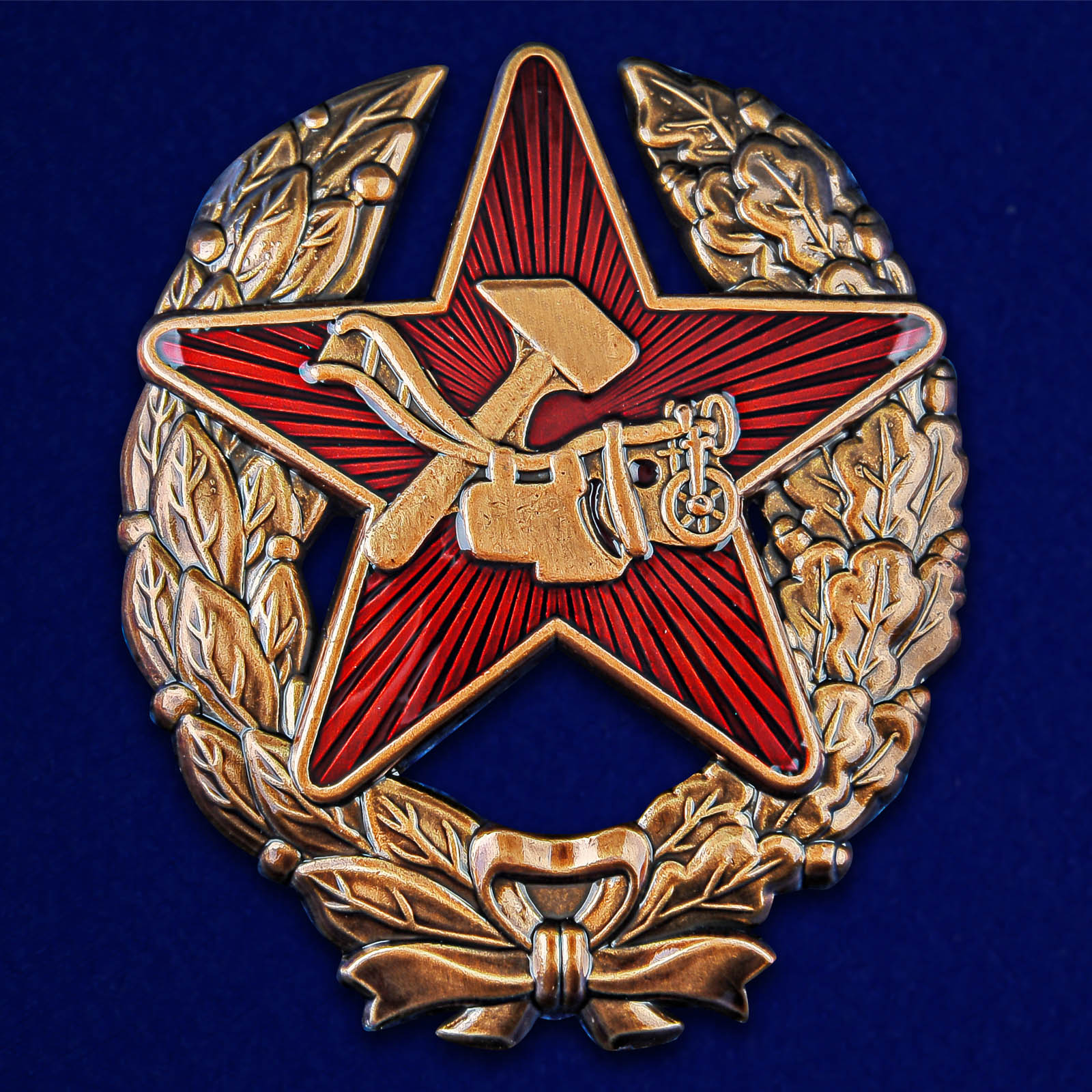 Знак Красного командира РККА 1918 г. на подставке купить в Военпро